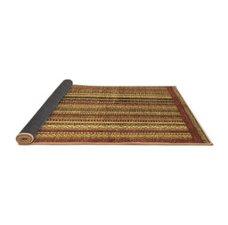 Sideview of Abstract Brown Modern Rug, abs3455brn