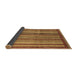 Sideview of Abstract Brown Modern Rug, abs3455brn