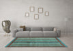 Machine Washable Abstract Light Blue Modern Rug in a Living Room, wshabs3455lblu