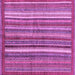 Square Machine Washable Abstract Purple Modern Area Rugs, wshabs3456pur