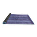 Sideview of Abstract Blue Modern Rug, abs3456blu
