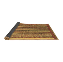 Sideview of Abstract Brown Modern Rug, abs3456brn