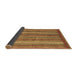 Sideview of Abstract Brown Modern Rug, abs3456brn