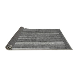 Sideview of Abstract Gray Modern Rug, abs3456gry