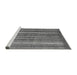 Sideview of Machine Washable Abstract Gray Modern Rug, wshabs3456gry