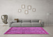 Machine Washable Abstract Purple Modern Area Rugs in a Living Room, wshabs3456pur