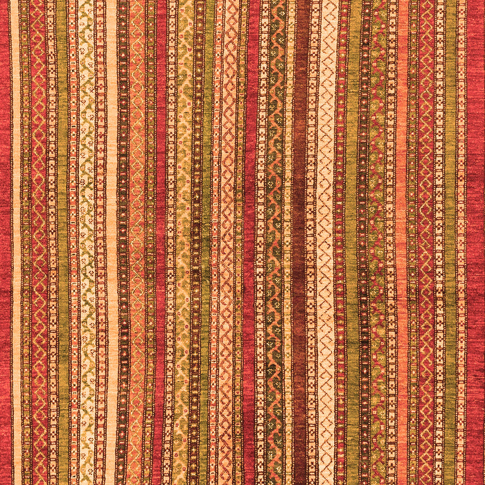 Machine Washable Abstract Orange Modern Area Rugs, wshabs3456org