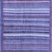 Square Abstract Blue Modern Rug, abs3456blu
