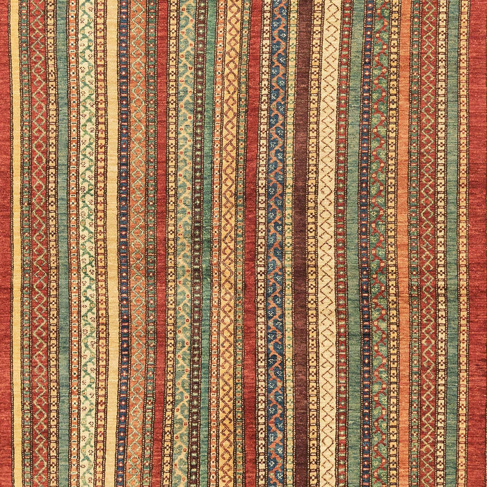 Machine Washable Abstract Tomato Red Rug, wshabs3456