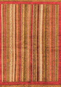 Abstract Orange Modern Rug, abs3456org