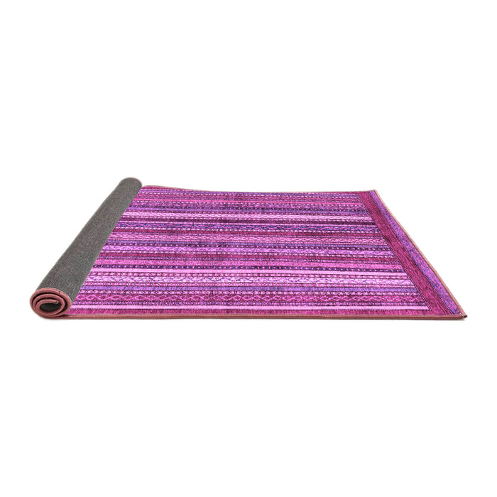 Sideview of Abstract Purple Modern Rug, abs3456pur