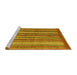 Sideview of Machine Washable Abstract Yellow Modern Rug, wshabs3456yw