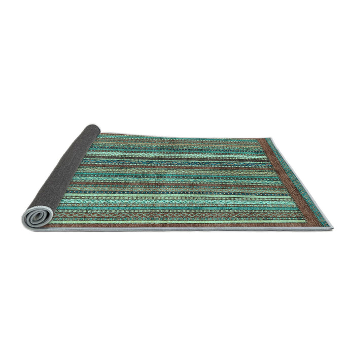 Sideview of Abstract Light Blue Modern Rug, abs3456lblu