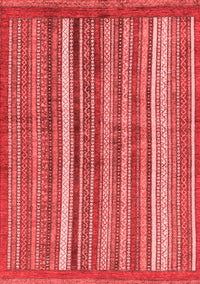 Abstract Red Modern Rug, abs3456red