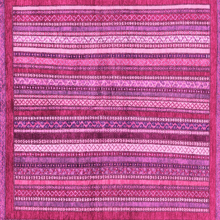 Square Machine Washable Abstract Pink Modern Rug, wshabs3456pnk