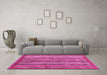 Machine Washable Abstract Pink Modern Rug in a Living Room, wshabs3456pnk