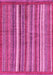 Machine Washable Abstract Pink Modern Rug, wshabs3456pnk