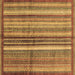 Square Machine Washable Abstract Brown Modern Rug, wshabs3457brn