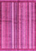 Machine Washable Abstract Pink Modern Rug, wshabs3457pnk