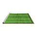 Sideview of Machine Washable Abstract Green Modern Area Rugs, wshabs3457grn