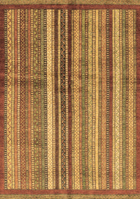 Abstract Brown Modern Rug, abs3457brn