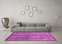 Machine Washable Abstract Purple Modern Rug, wshabs3457pur