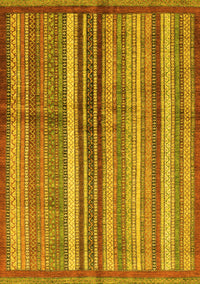 Abstract Yellow Modern Rug, abs3457yw