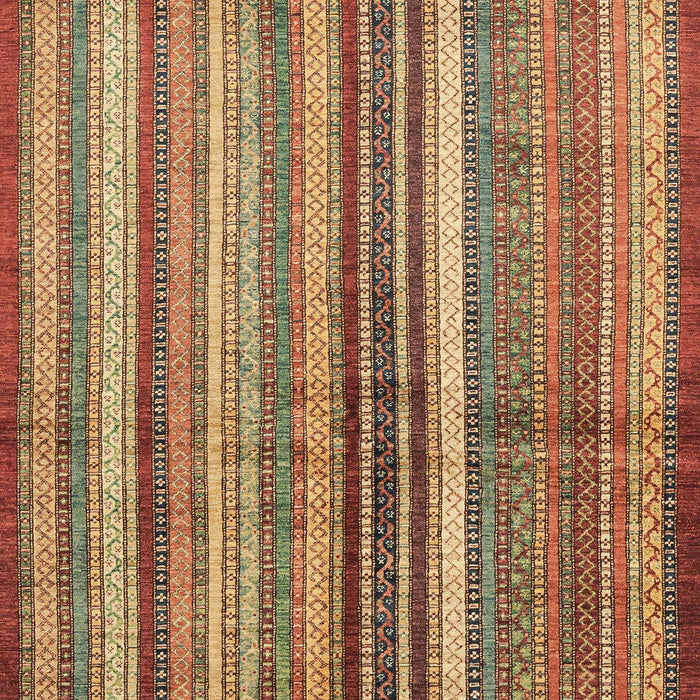 Machine Washable Abstract Metallic Gold Rug, wshabs3457