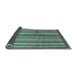 Sideview of Abstract Light Blue Modern Rug, abs3457lblu