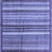 Square Abstract Blue Modern Rug, abs3457blu