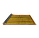 Sideview of Abstract Yellow Modern Rug, abs3457yw