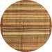 Round Machine Washable Abstract Brown Modern Rug, wshabs3457brn