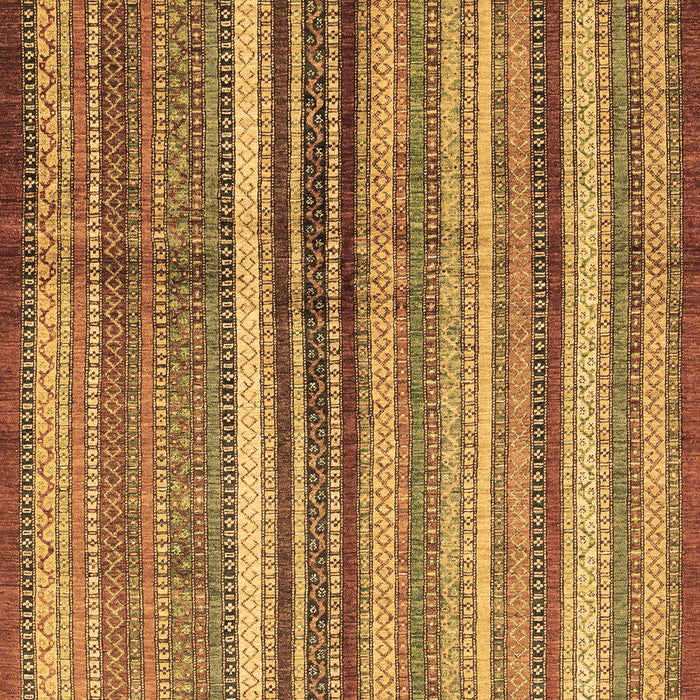 Machine Washable Abstract Brown Modern Rug, wshabs3457brn