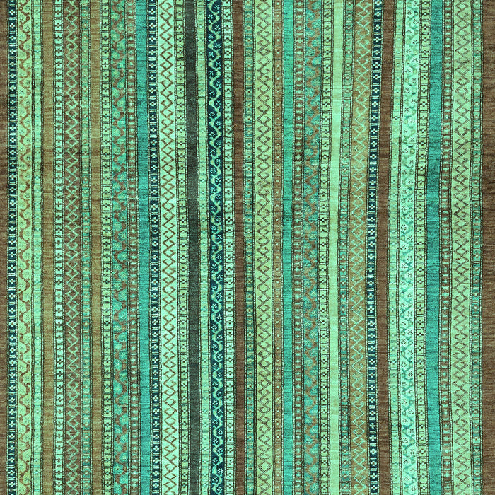 Machine Washable Abstract Turquoise Modern Area Rugs, wshabs3458turq