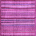 Square Abstract Purple Modern Rug, abs3458pur