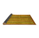 Sideview of Abstract Yellow Modern Rug, abs3458yw