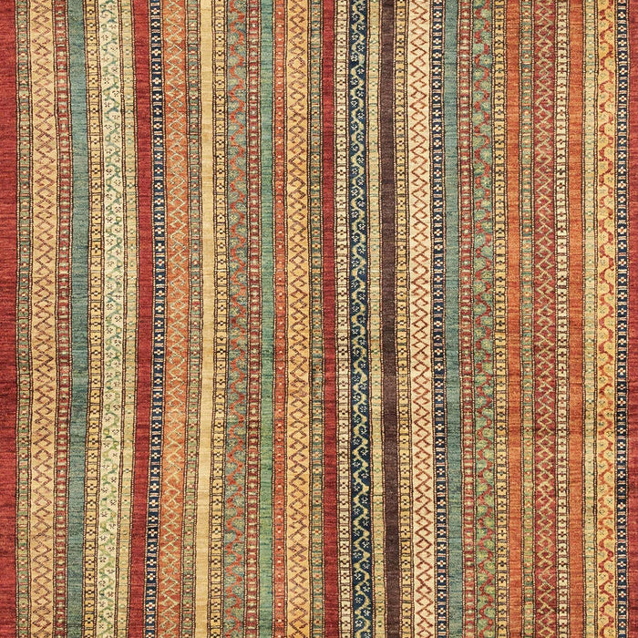 Machine Washable Abstract Metallic Gold Rug, wshabs3458