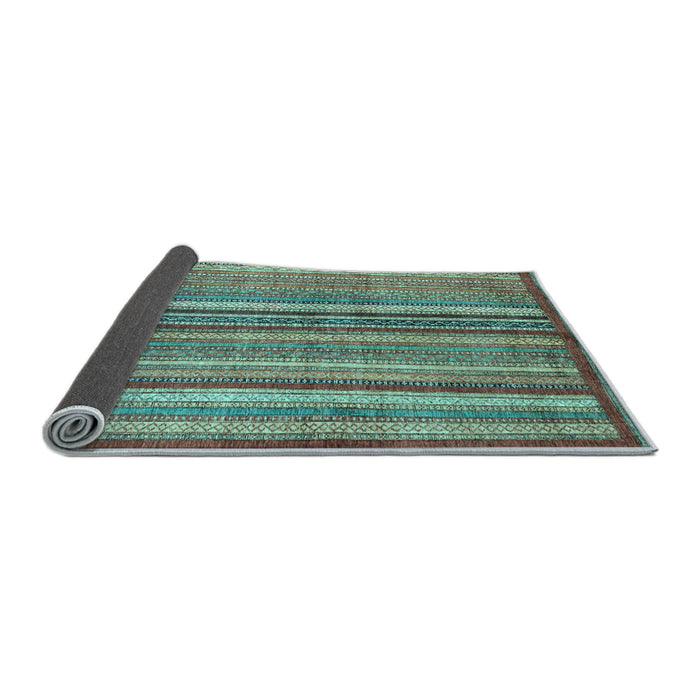 Sideview of Abstract Light Blue Modern Rug, abs3458lblu