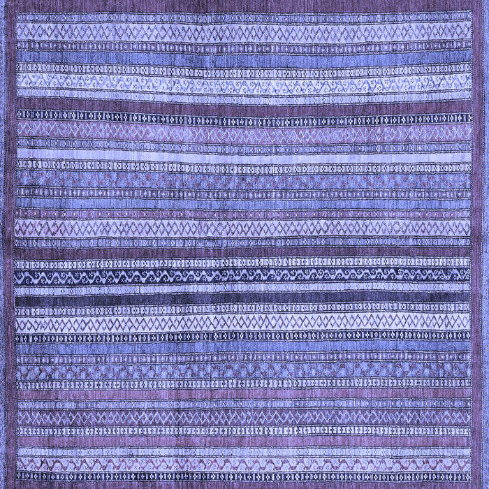Square Machine Washable Abstract Blue Modern Rug, wshabs3458blu