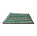 Sideview of Machine Washable Abstract Light Blue Modern Rug, wshabs3458lblu