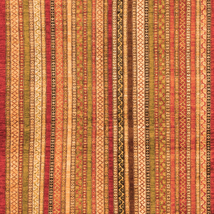 Machine Washable Abstract Orange Modern Area Rugs, wshabs3458org