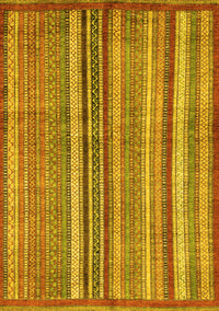 Abstract Yellow Modern Rug, abs3458yw