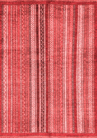 Abstract Red Modern Rug, abs3458red