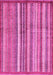 Machine Washable Abstract Pink Modern Rug, wshabs3459pnk