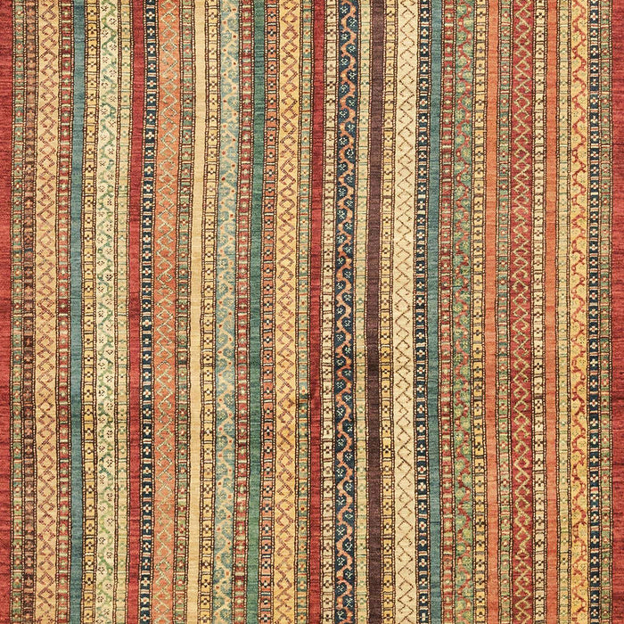 Machine Washable Abstract Metallic Gold Rug, wshabs3459