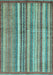 Abstract Light Blue Modern Rug, abs3459lblu