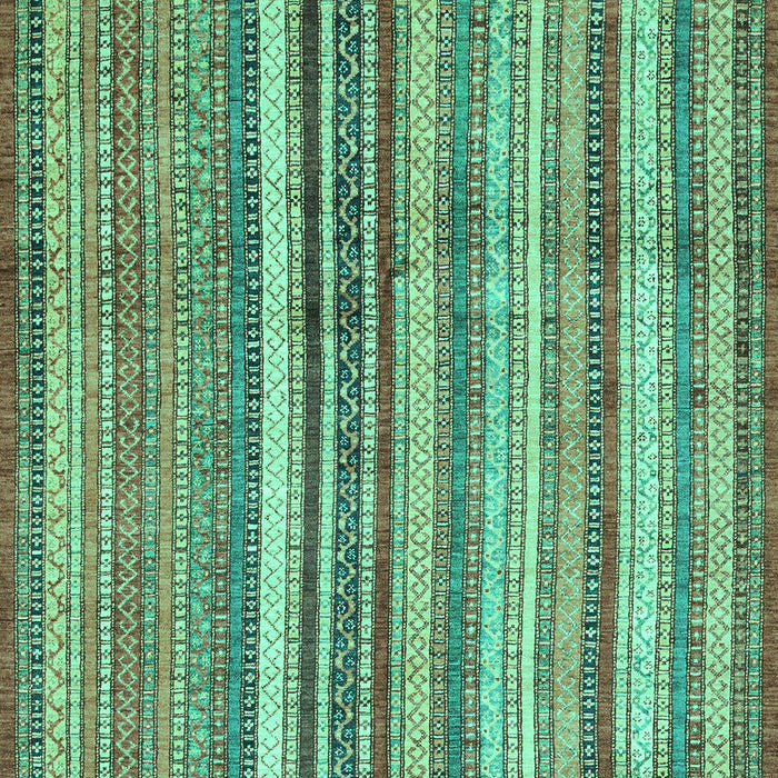 Machine Washable Abstract Turquoise Modern Area Rugs, wshabs3459turq