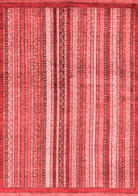 Abstract Red Modern Rug, abs3459red