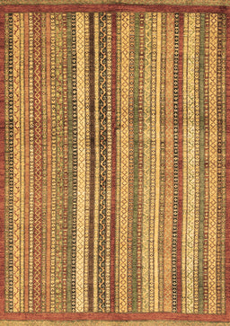 Abstract Brown Modern Rug, abs3459brn