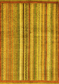 Abstract Yellow Modern Rug, abs3459yw